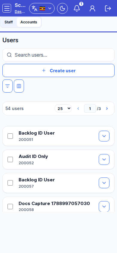 Users mobile
