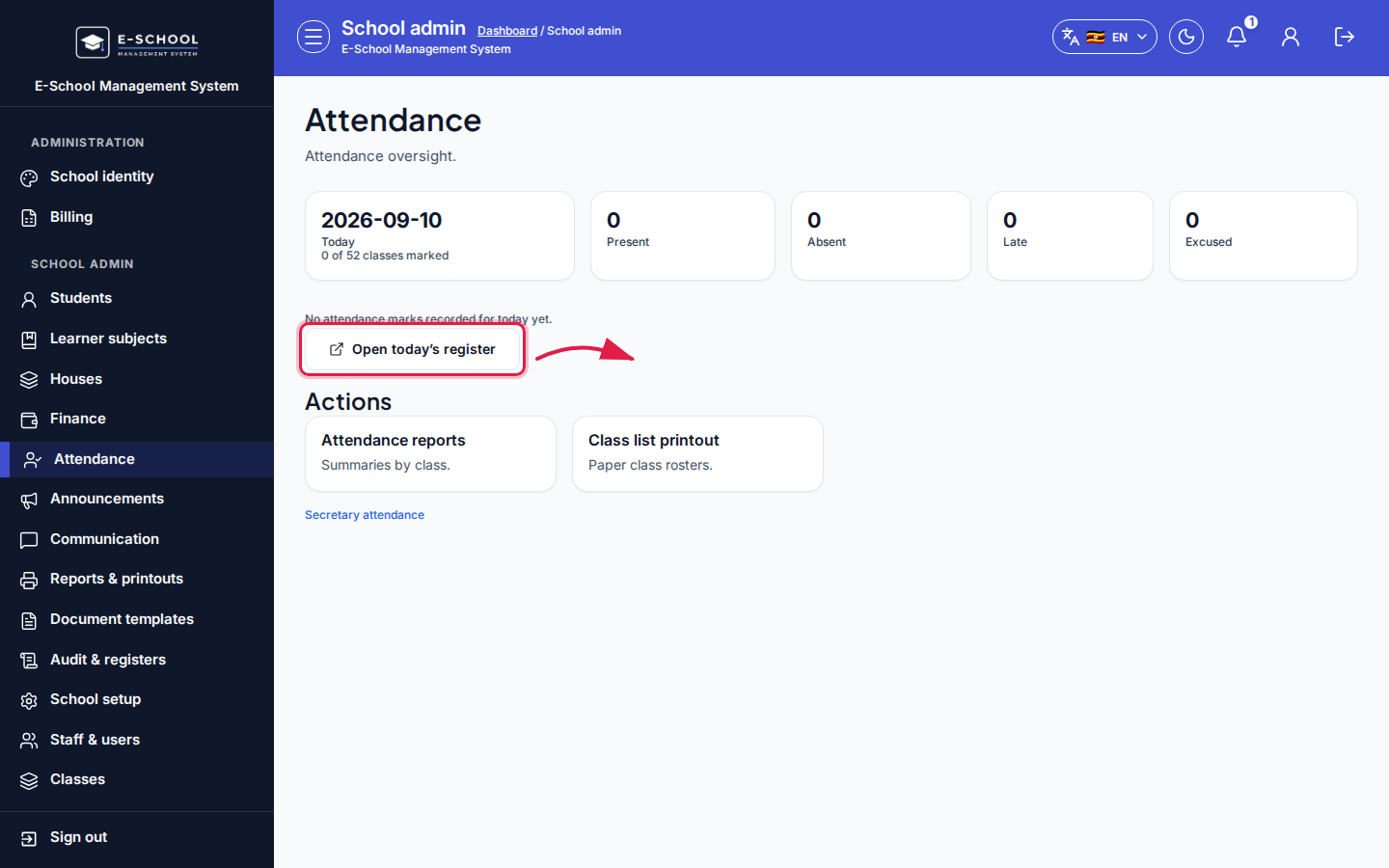 Attendance step 2 desktop