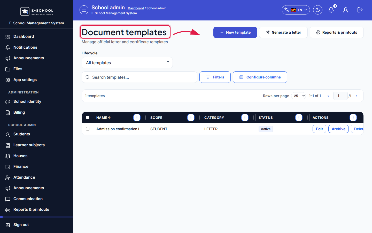 Document templates step 3 desktop