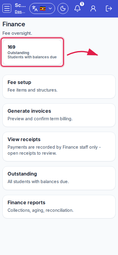 Finance step 2 mobile