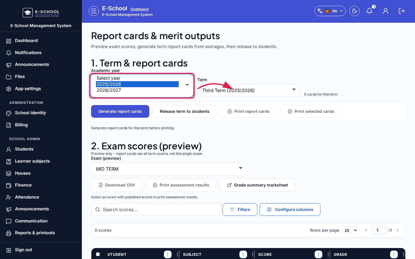 Report cards IF 2 desktop