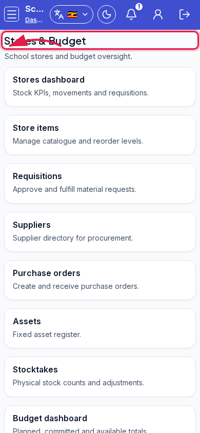 Stores &amp; Budget step 3 mobile