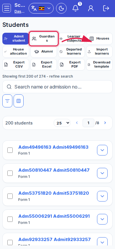 Students step 5 mobile