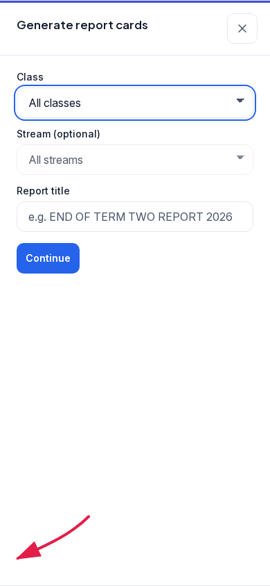Report cards IF 6 mobile