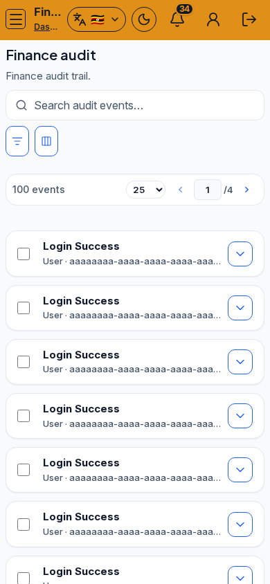 Finance audit mobile