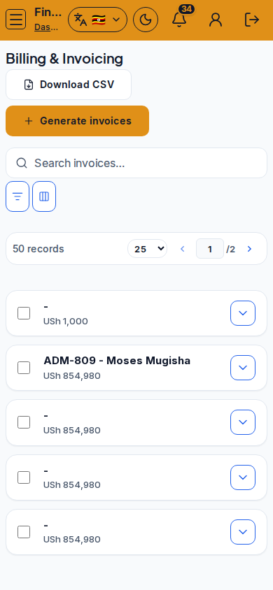 Billing &amp; Invoicing mobile