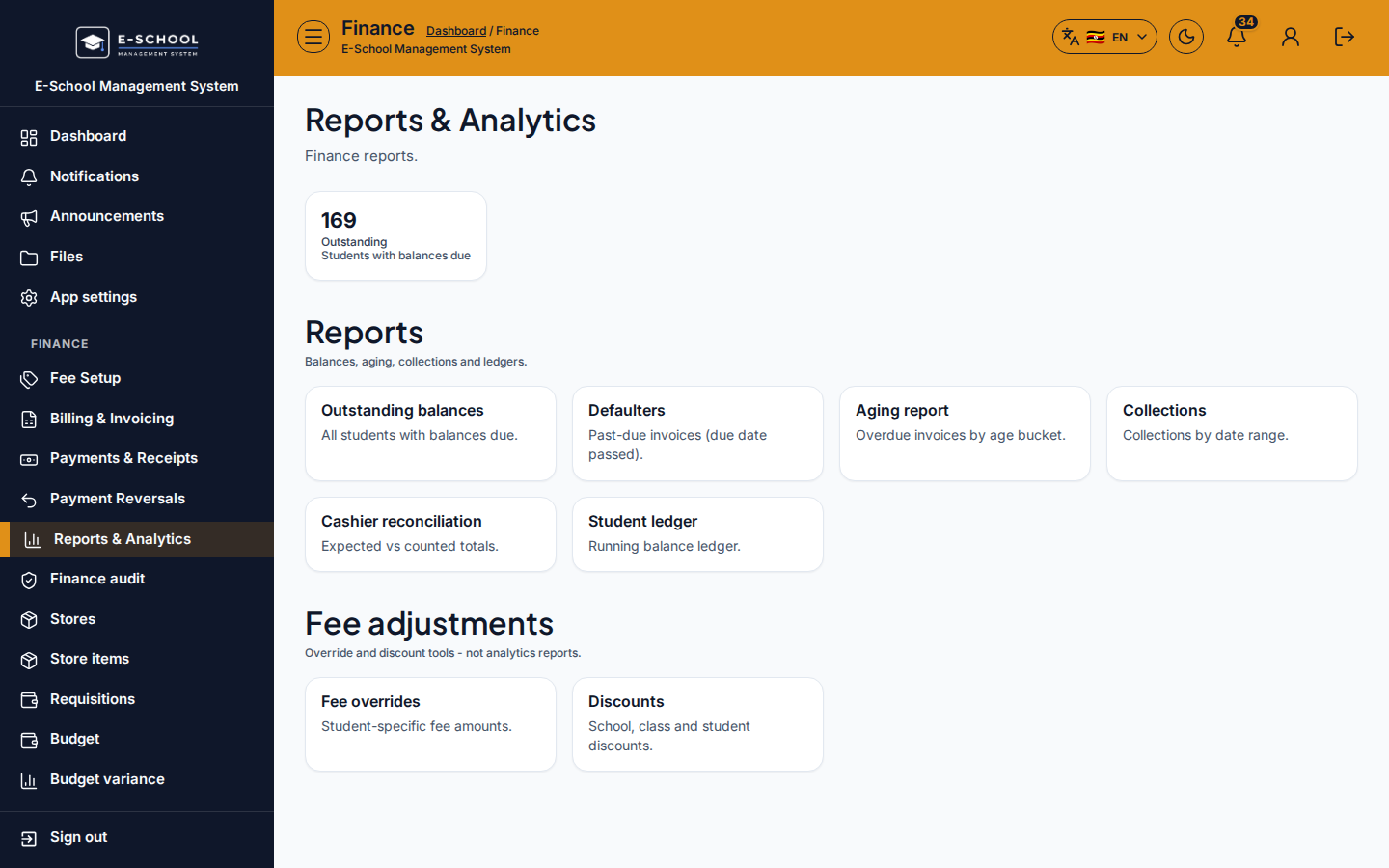 Reports &amp; Analytics desktop